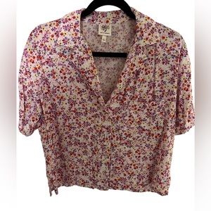 Self steem pink floral blouse